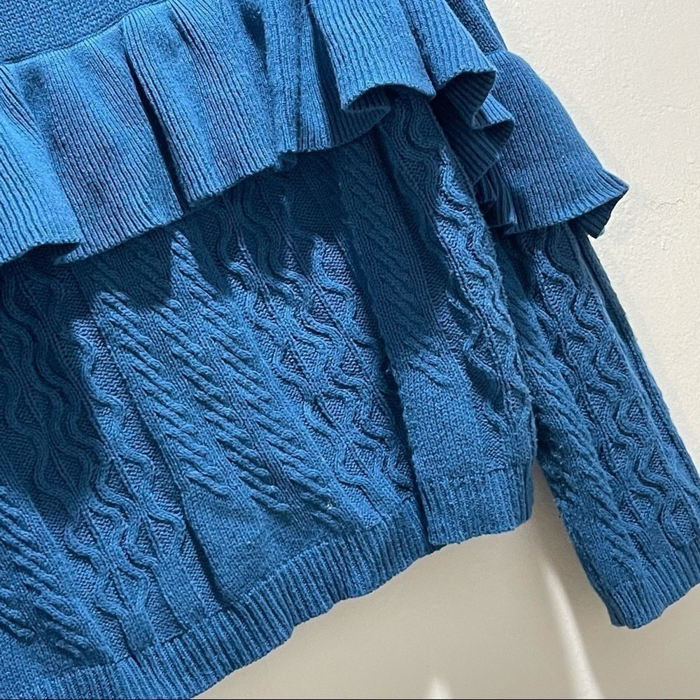 PROJECT NAADAM Ruffled Cable Knit Sweater - Picture 6 of 10